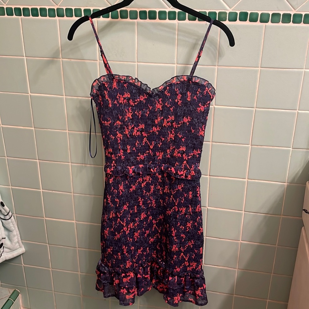 Aqua floral dress size small